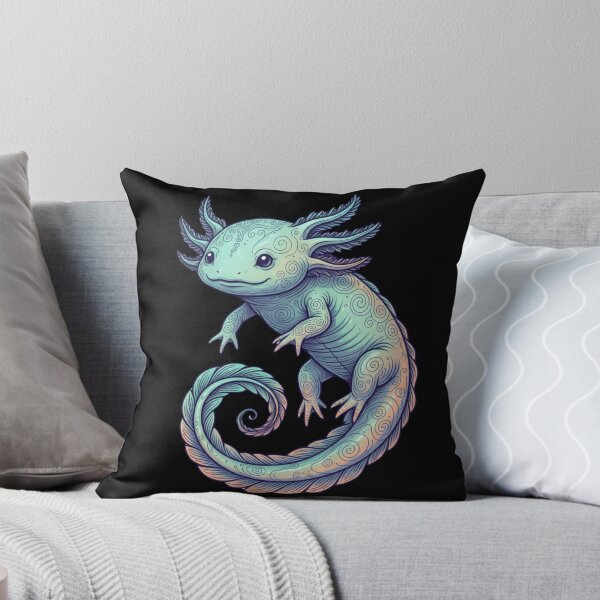 Item preview, Spiral-Tailed Cloud Axolotl: Floating Spirit designed and sold by SebastianSpace.