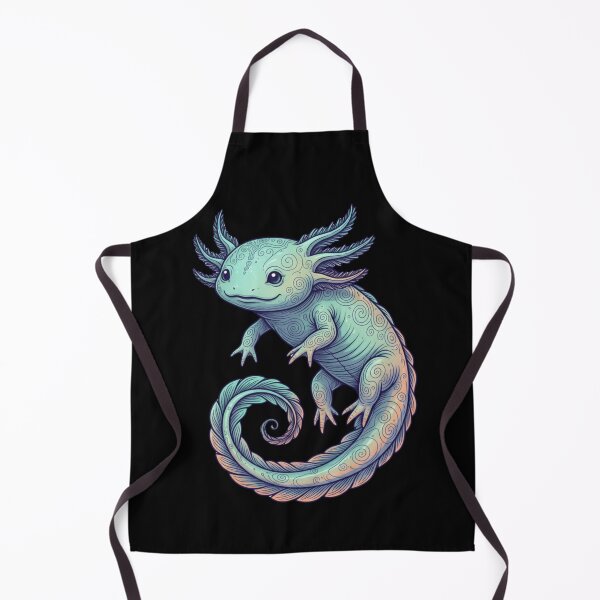 Item preview, Spiral-Tailed Cloud Axolotl: Floating Spirit designed and sold by SebastianSpace.