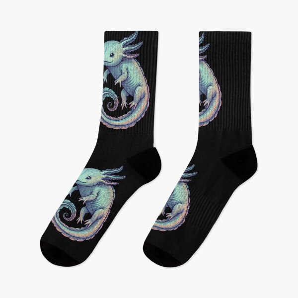 Item preview, Spiral-Tailed Cloud Axolotl: Floating Spirit designed and sold by SebastianSpace.