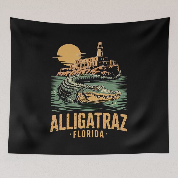 Item preview, Funny Meme Florida Everglades Alligatraz Alligator Alcatraz 1  designed and sold by KotexTemu.