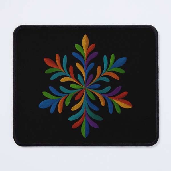 Item preview, Rainbow Oil-Paint Snowflake Art designed and sold by Liv Solara.