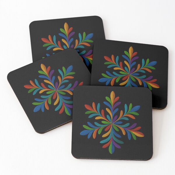 Item preview, Rainbow Oil-Paint Snowflake Art designed and sold by Liv Solara.