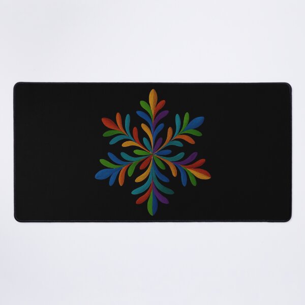 Item preview, Rainbow Oil-Paint Snowflake Art designed and sold by Liv Solara.