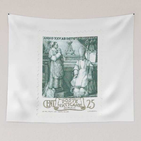 Item preview, Vatican Poste Vaticane Green Vintage Postage Stamp designed and sold by red-amber65.