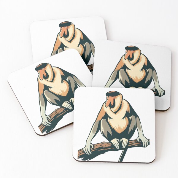 Item preview, Sunda proboscis monkey designed and sold by Wild-way Art.