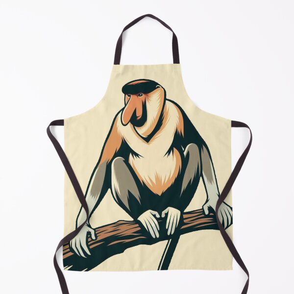 Item preview, Sunda proboscis monkey designed and sold by Wild-way Art.