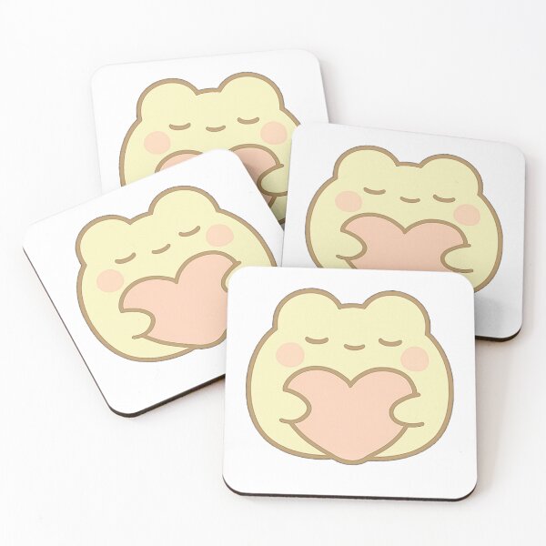 Item preview, Kawaii Mochi Valentine's Frog Sticker designed and sold by BluesSketchbook.