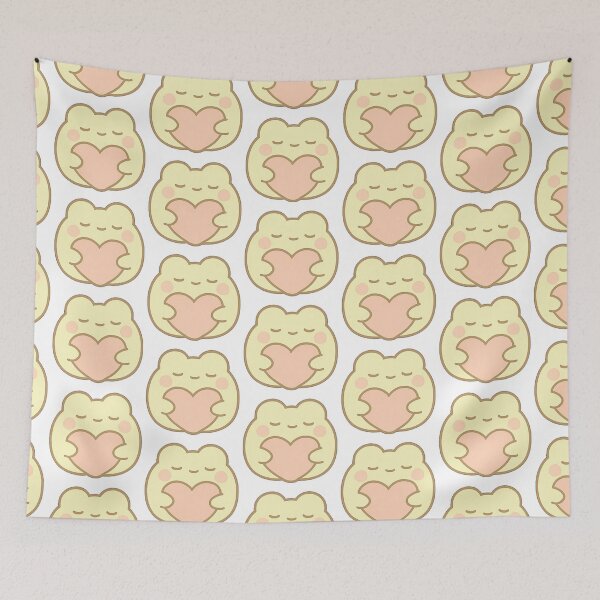 Item preview, Kawaii Mochi Valentine's Frog Sticker designed and sold by BluesSketchbook.