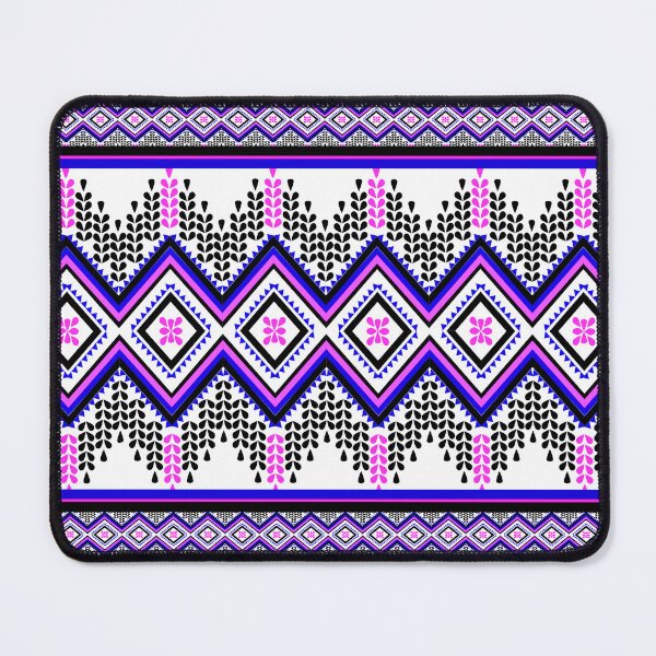 Item preview, Thai ethnic pattern - Sweet purple-blue waves designed and sold by Sukjai@Design.