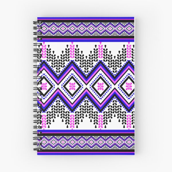 Item preview, Thai ethnic pattern - Sweet purple-blue waves designed and sold by Sukjai@Design.