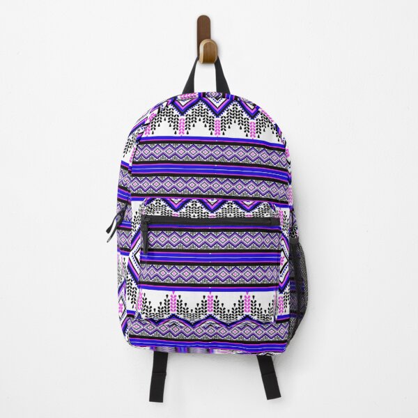 Item preview, Thai ethnic pattern - Sweet purple-blue waves designed and sold by Sukjai@Design.