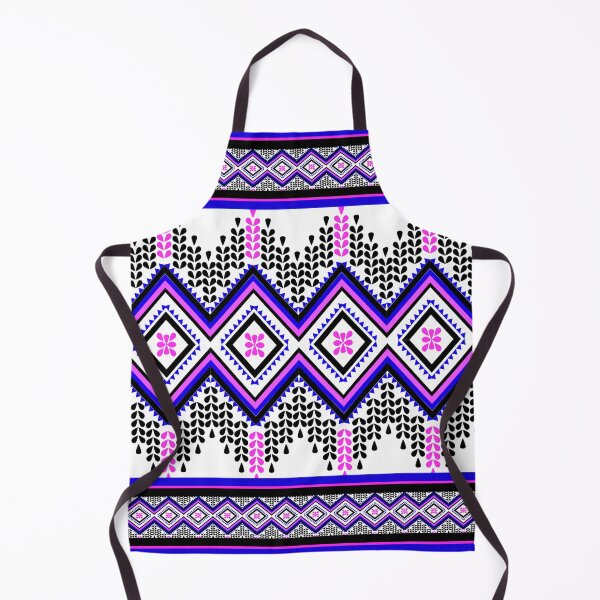Item preview, Thai ethnic pattern - Sweet purple-blue waves designed and sold by Sukjai@Design.