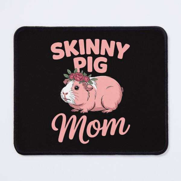Item preview, Skinny Pig with Flower for a Guinea Pig Lover Mom designed and sold by Minoloinan.