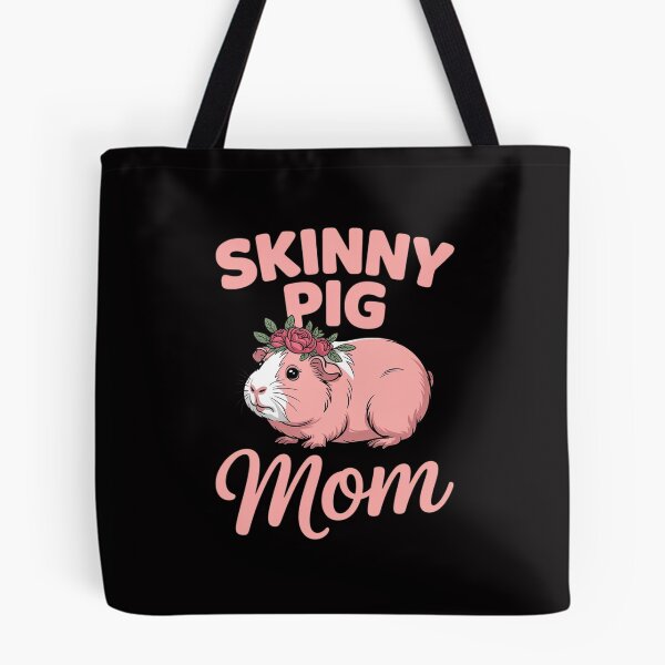 Item preview, Skinny Pig with Flower for a Guinea Pig Lover Mom designed and sold by Minoloinan.