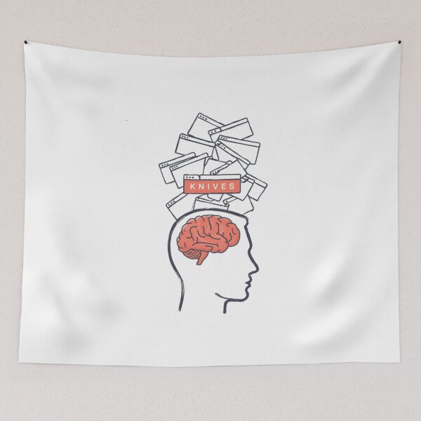 Item preview, Knife Thoughts – Brain   designed and sold by w66aboo.