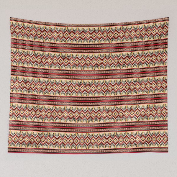 Item preview, Thai ethnic pattern - Sweet red waves designed and sold by Sukjai@Design.