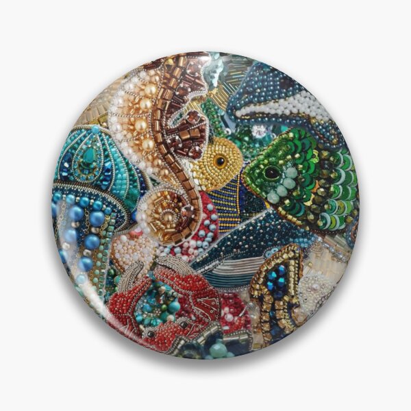 Item preview, Sea Bead Art – Colorful Ocean-Inspired Bead Design designed and sold by studiophie.