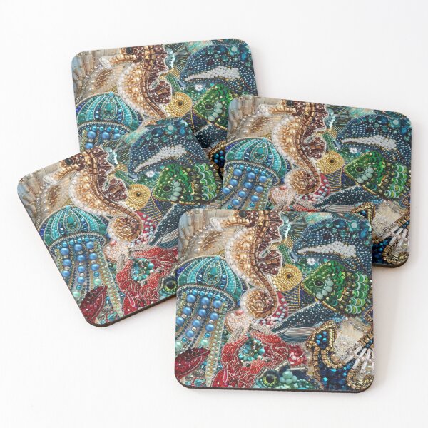 Item preview, Sea Bead Art – Colorful Ocean-Inspired Bead Design designed and sold by studiophie.