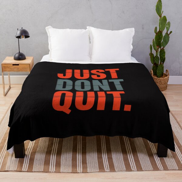 Item preview, JUST DONT QUIT Gym Fitness Motivation designed and sold by Minoloinan.