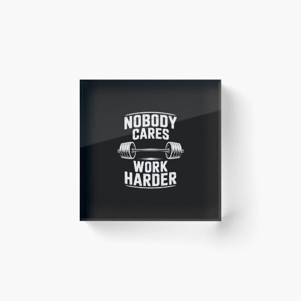 Item preview, NOBODY CARES WORK HARDER BARBELL WEIGHT TRAINING designed and sold by Minoloinan.