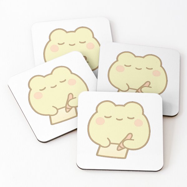 Item preview, Kawaii Mochi Valentine's Frog Sticker designed and sold by BluesSketchbook.