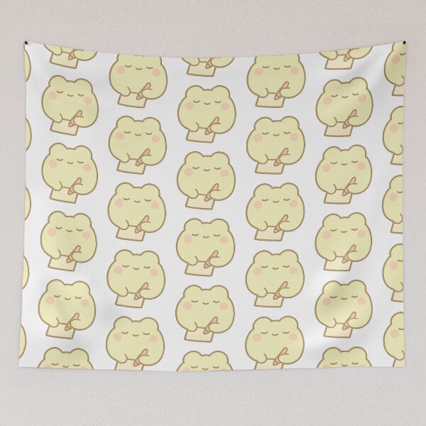 Item preview, Kawaii Mochi Valentine's Frog Sticker designed and sold by BluesSketchbook.
