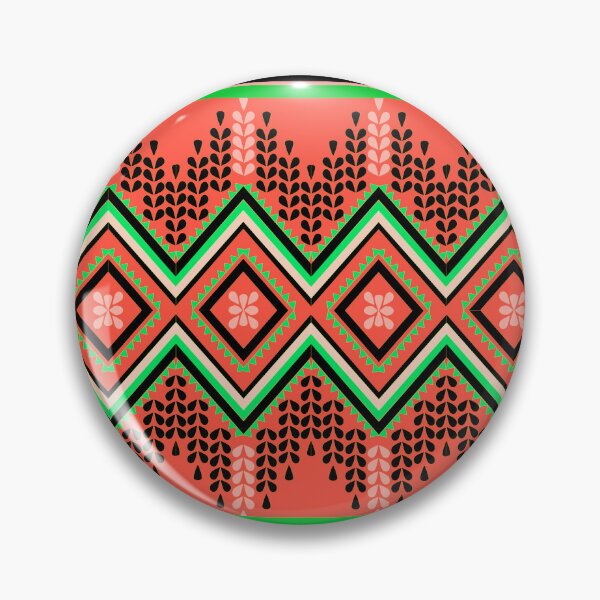 Item preview, Patrón étnico tailandés: ondas de color naranja dulce designed and sold by Sukjai@Design.