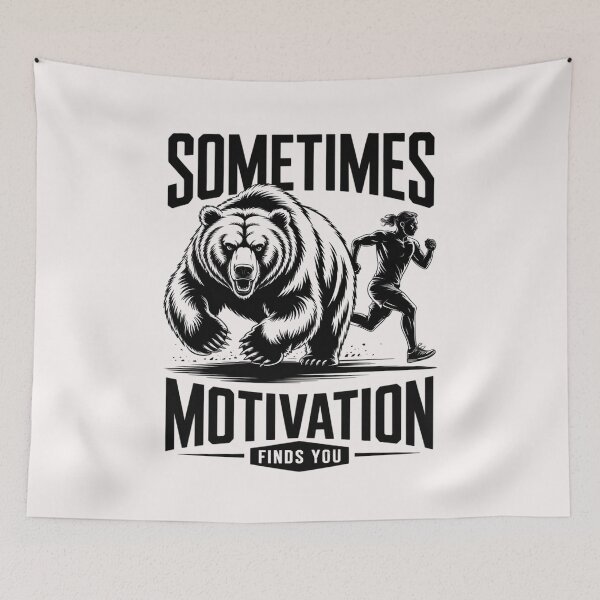 Item preview, Sometimes Motivation Finds You Running Motivational designed and sold by Minoloinan.