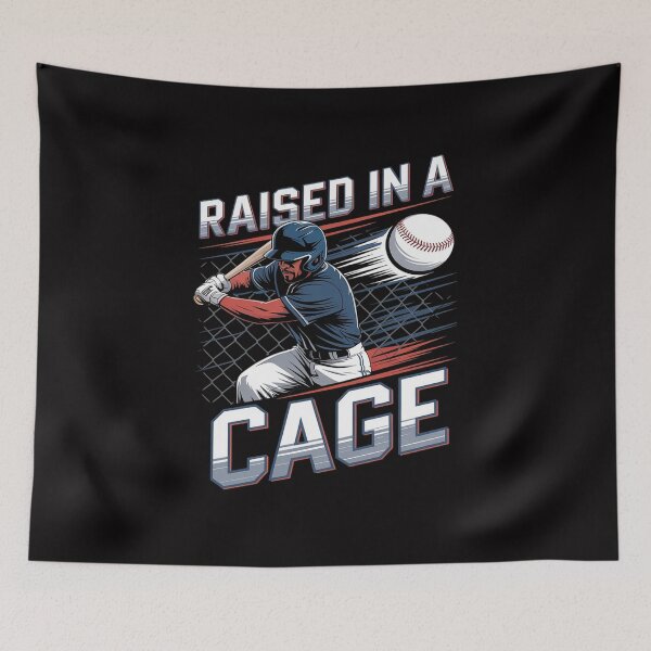 Item preview, Raised in a Cage Baseball Training, Batting Cage designed and sold by Minoloinan.