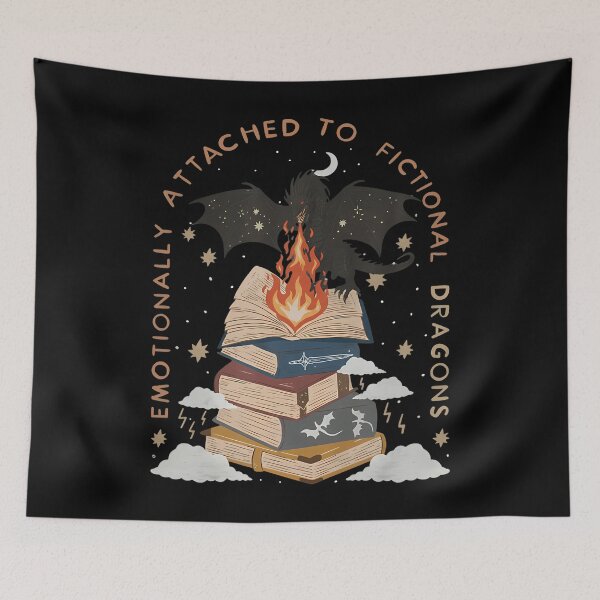Item preview, Emotionally Attached To Fictional Dragons Fiction Stories designed and sold by MindyMarianela.