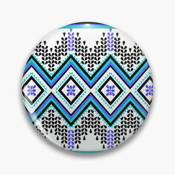 Item preview, Thai ethnic style pattern - Sweet light blue waves designed and sold by Sukjai@Design.