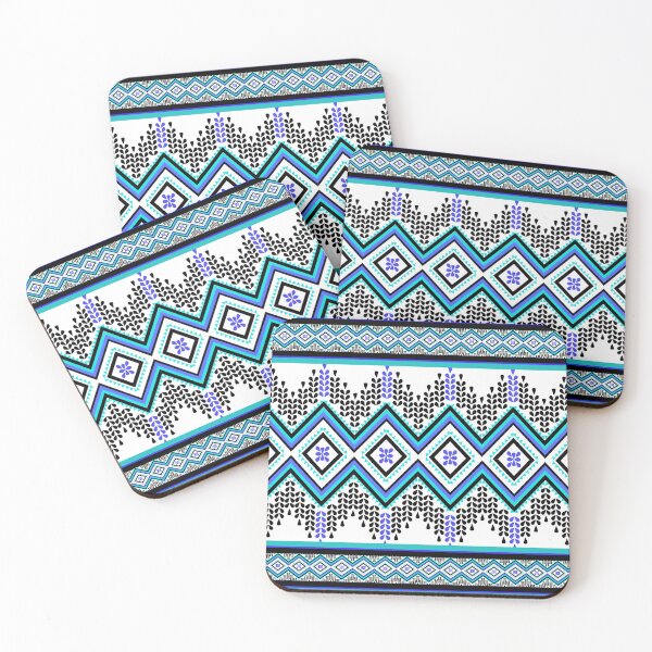 Item preview, Thai ethnic style pattern - Sweet light blue waves designed and sold by Sukjai@Design.