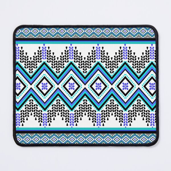 Item preview, Thai ethnic style pattern - Sweet light blue waves designed and sold by Sukjai@Design.
