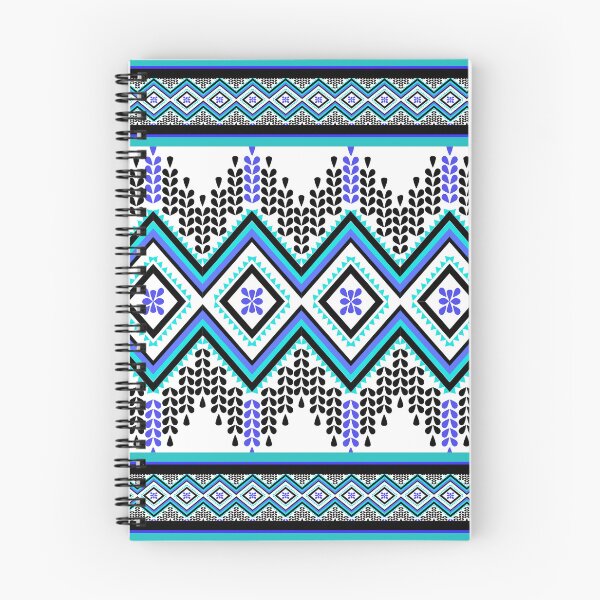 Item preview, Thai ethnic style pattern - Sweet light blue waves designed and sold by Sukjai@Design.