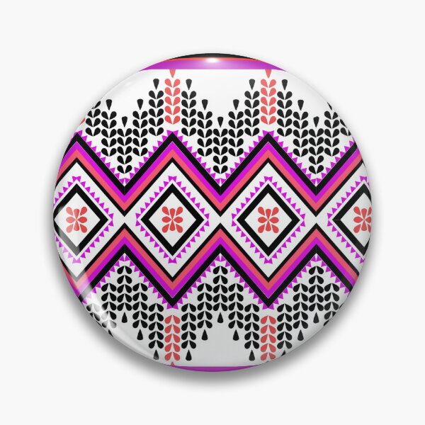Item preview, Thai ethnic style pattern - Sweet pink waves designed and sold by Sukjai@Design.