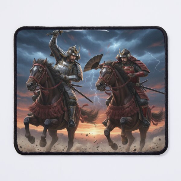Item preview, Storm Riders – Samurai Warriors Charging into Battle designed and sold by Mori-no-Akari.