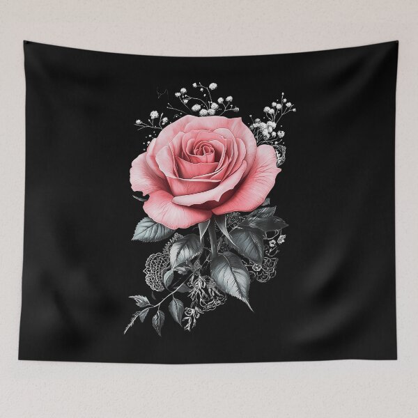 Item preview, Pink Rose Flower Botanist Garden Flower Rose designed and sold by DanaKathe.