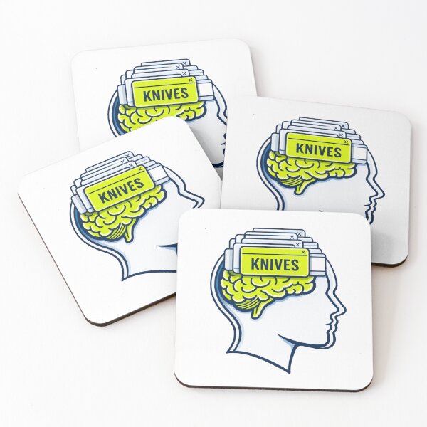 Item preview, Sharp Mind Concept distracted by knives designed and sold by w66aboo.