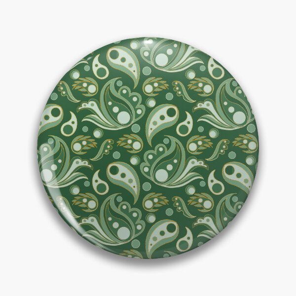 Item preview, Deep Green Mod Paisley designed and sold by Home Cyn Home.