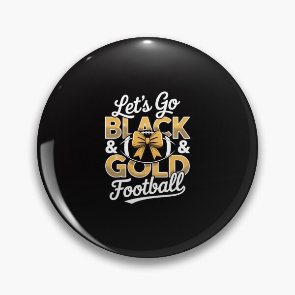 Item preview, Game Day School Football Team Let’s go Black & Gold Football designed and sold by Minoloinan.