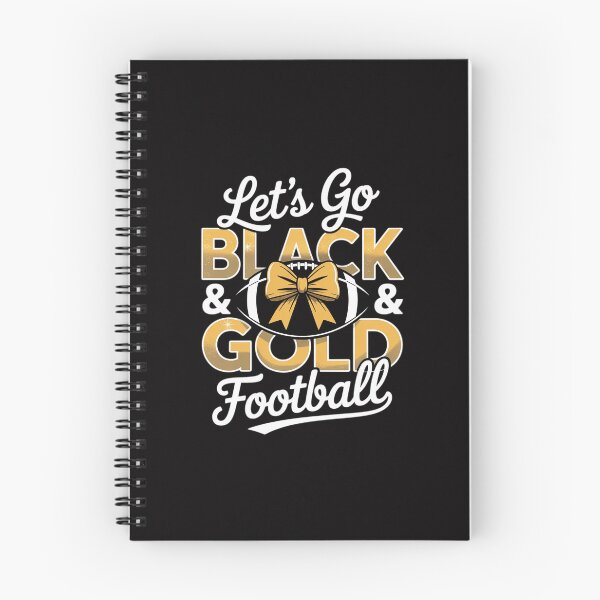 Item preview, Game Day School Football Team Let’s go Black & Gold Football designed and sold by Minoloinan.