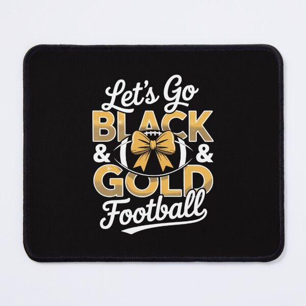 Item preview, Game Day School Football Team Let’s go Black & Gold Football designed and sold by Minoloinan.