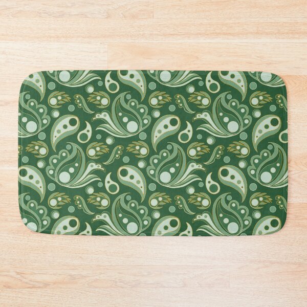 Item preview, Deep Green Mod Paisley designed and sold by Home Cyn Home.