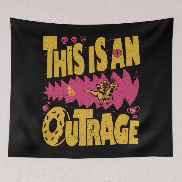 Item preview, This Is An Outrage Dungeon Crawler Carl Meme designed and sold by AhmedToys.