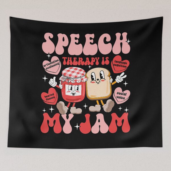 Item preview, Speech Therapy Pathology Is My Jam Candy Heart Slp Valentine designed and sold by RubySandy.