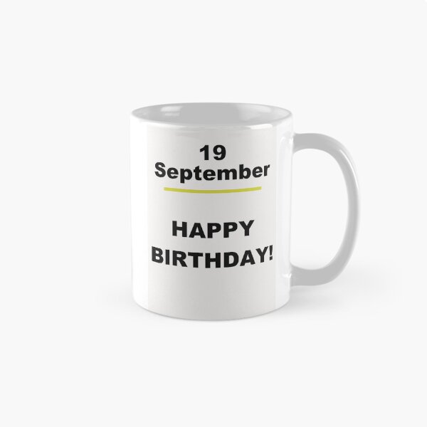 Artikelvorschau, Minimalistisches Design zum Geburtstag – 19. September entworfen und verkauft von ariksworld.