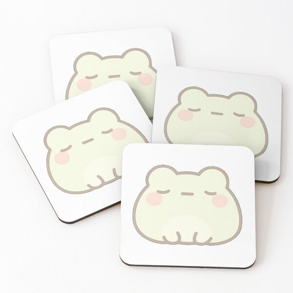 Item preview, Soft Kawaii Mochi Blob Frog Sticker designed and sold by BluesSketchbook.
