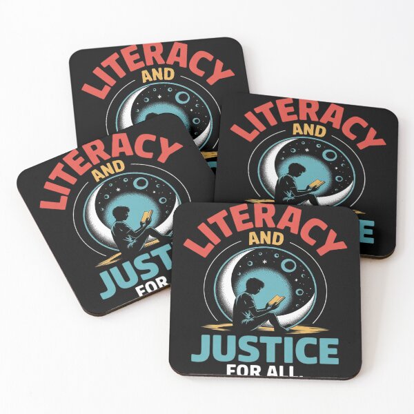 Item preview, Reading books or Literacy and Justice for All  designed and sold by InspiredFoul.