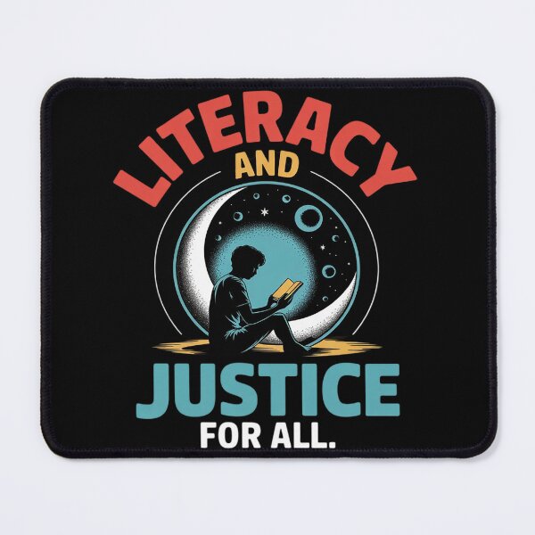 Item preview, Reading books or Literacy and Justice for All  designed and sold by InspiredFoul.