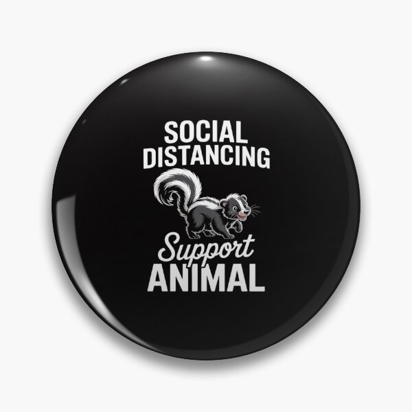 Item preview, Social Distancing - Skunk Wildlife Lover Zookeeper Zoologist designed and sold by Minoloinan.
